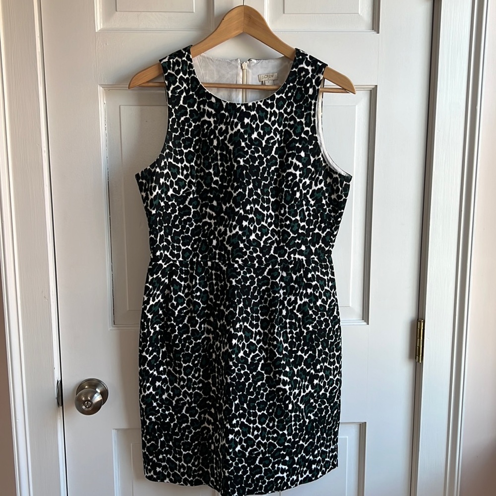J Crew leopard dress